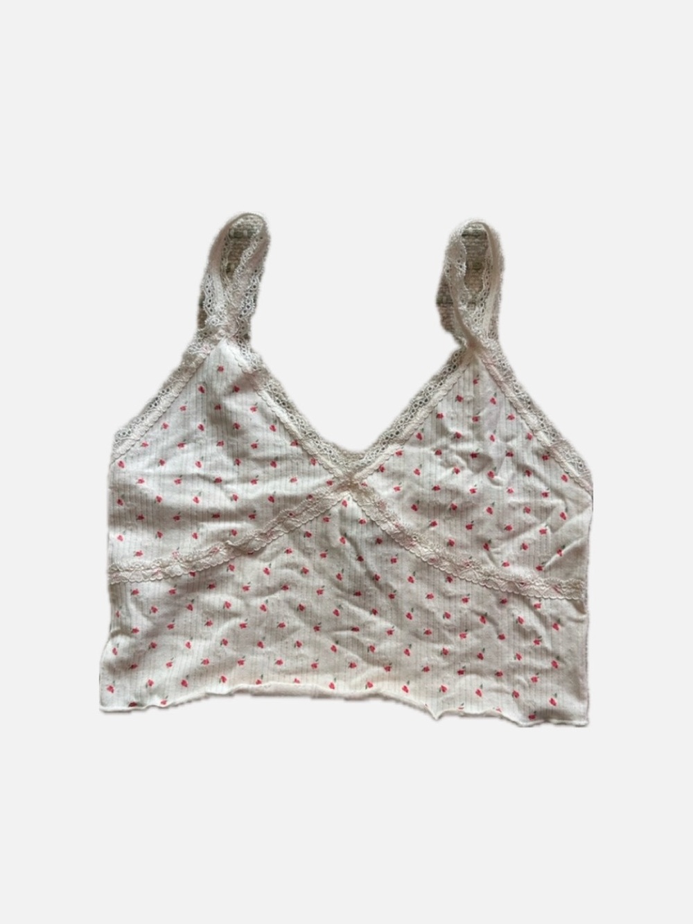 Lace-Trim Bralette lettuce
